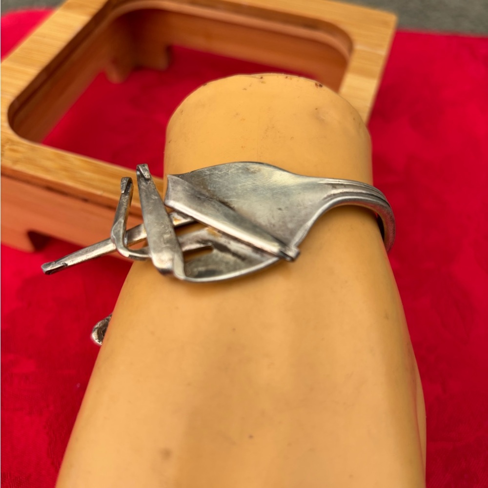 Silver plate fork Accessory Bracelet